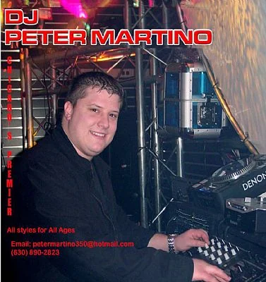 DJ Peter Martino at his mixing equipment